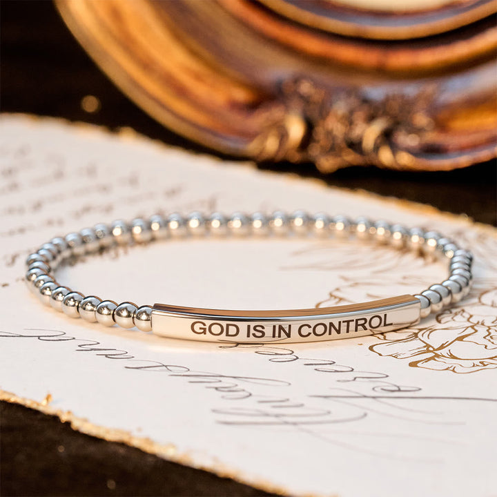 GOD IS IN CONTROL Beaded Bracelet: His Sovereignty for Daily Wear