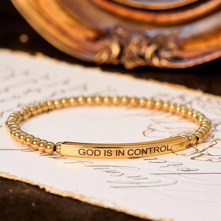 GOD IS IN CONTROL Beaded Bracelet: His Sovereignty for Daily Wear