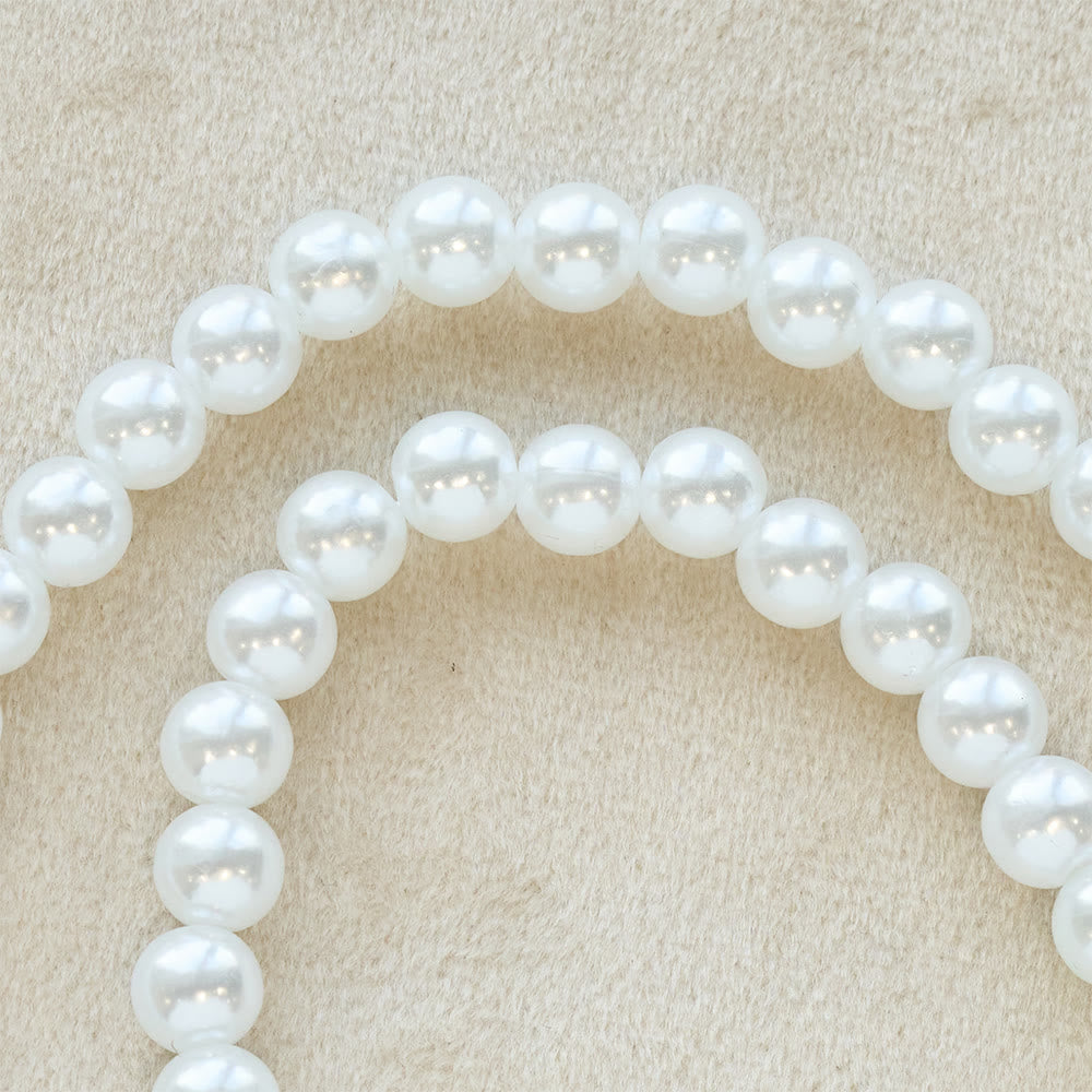 Elegant Beaded Strand Cross Charm Toggle Necklace: Wear His Comfort Daily