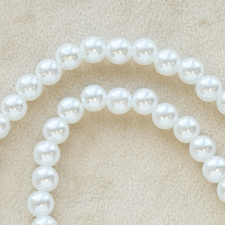 Elegant Beaded Strand Cross Charm Toggle Necklace: Wear His Comfort Daily