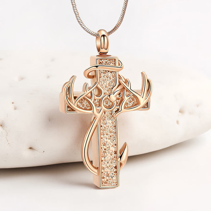 Hunting & Fishing Cross Pendant Necklace: Outdoor Faith & Spiritual Devotion