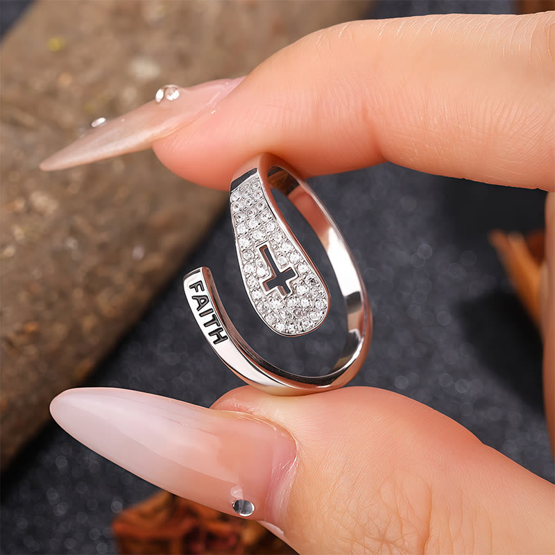 Faith & Cross Layered Ring: Embody His Unchanging Presence