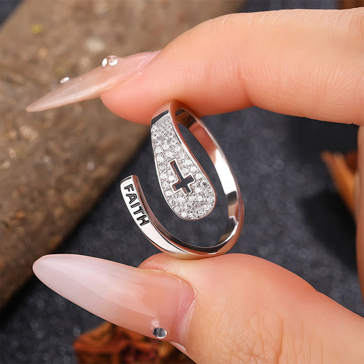 Faith & Cross Layered Ring: Embody His Unchanging Presence