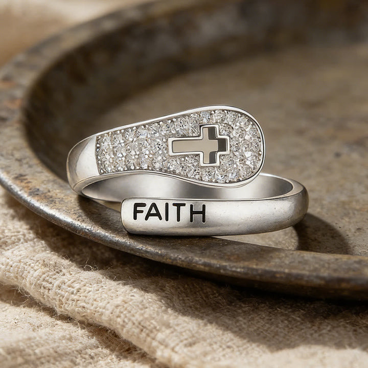Faith & Cross Layered Ring: Embody His Unchanging Presence