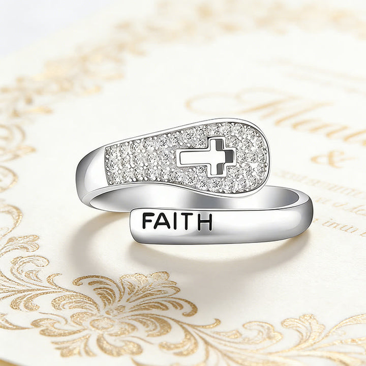 Faith & Cross Layered Ring: Embody His Unchanging Presence