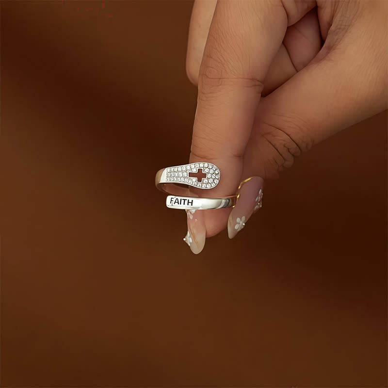 Faith & Cross Layered Ring: Embody His Unchanging Presence