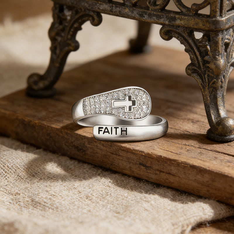 Faith & Cross Layered Ring: Embody His Unchanging Presence