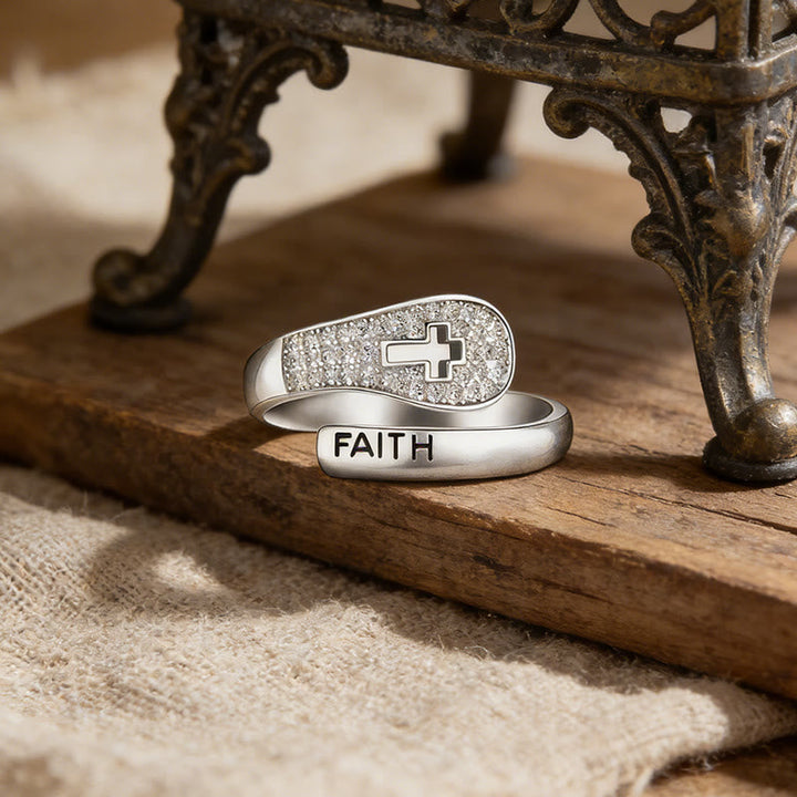 Faith & Cross Layered Ring: Embody His Unchanging Presence