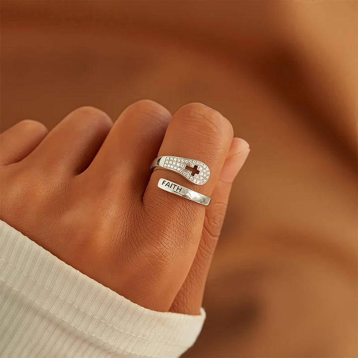 Faith & Cross Layered Ring: Embody His Unchanging Presence