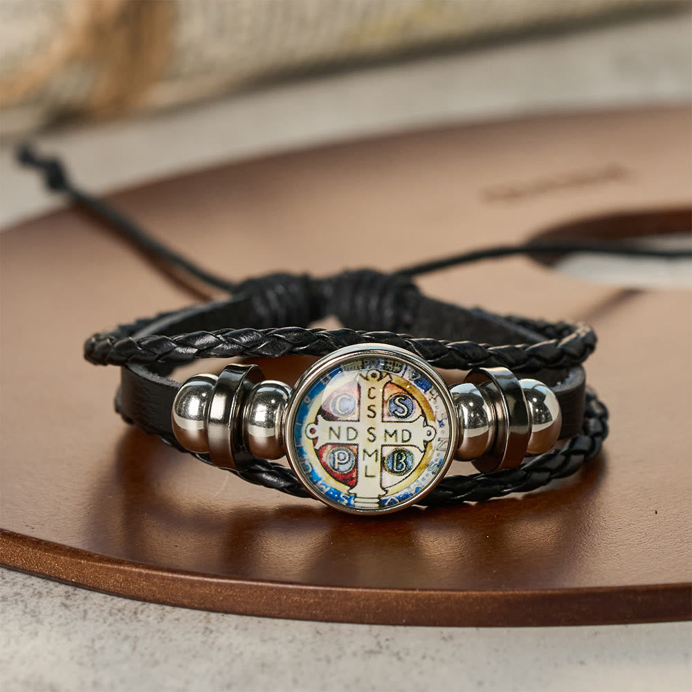 Multicolor Adjustable St. Benedict Bracelet: A Symbol Against Negativity and Fear