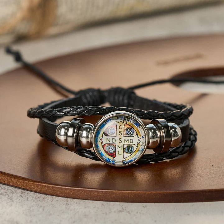 Multicolor Adjustable St. Benedict Bracelet: A Symbol Against Negativity and Fear