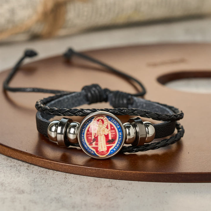 Multicolor Adjustable St. Benedict Bracelet: A Symbol Against Negativity and Fear