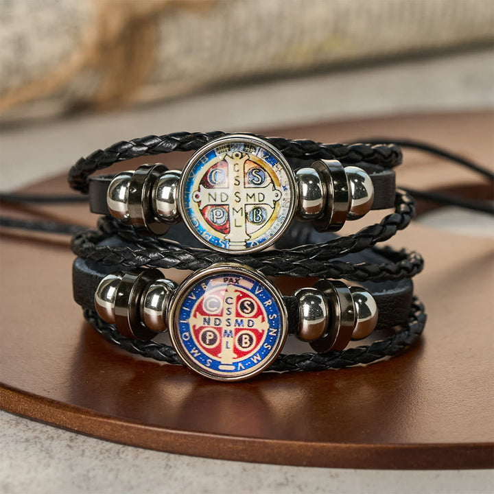 Multicolor Adjustable St. Benedict Bracelet: A Symbol Against Negativity and Fear