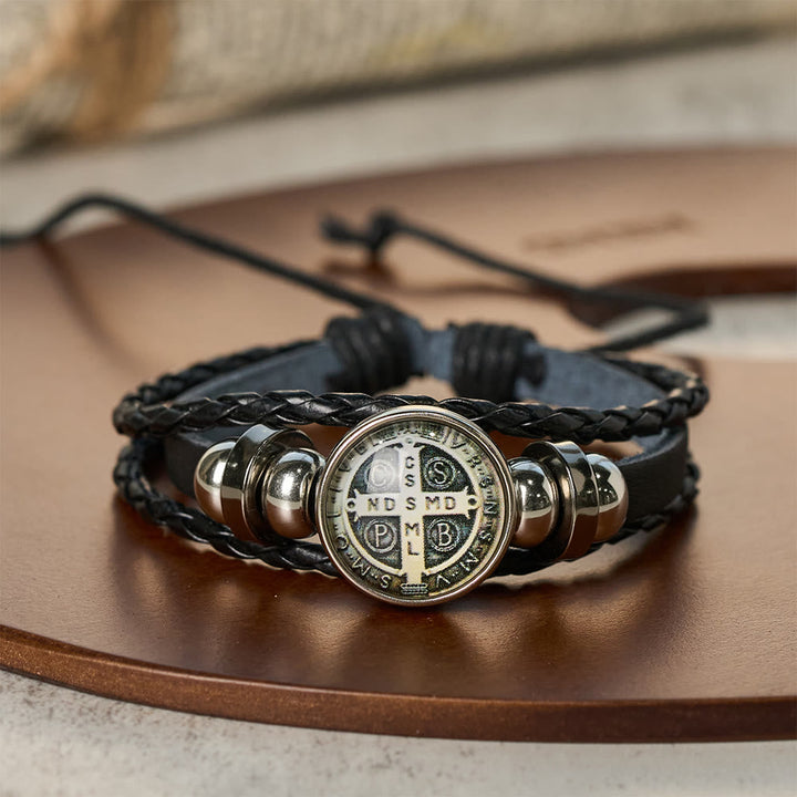 Multicolor Adjustable St. Benedict Bracelet: A Symbol Against Negativity and Fear