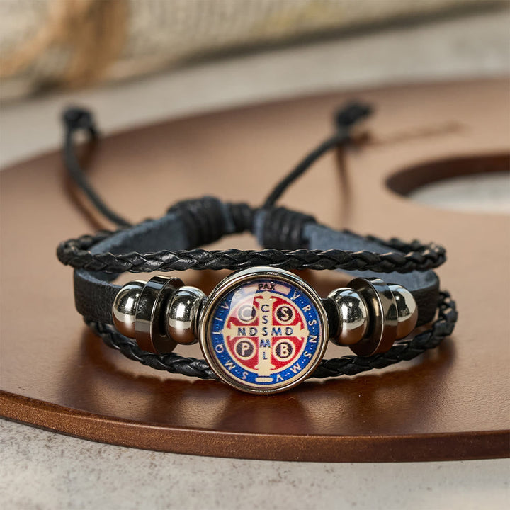 Multicolor Adjustable St. Benedict Bracelet: A Symbol Against Negativity and Fear