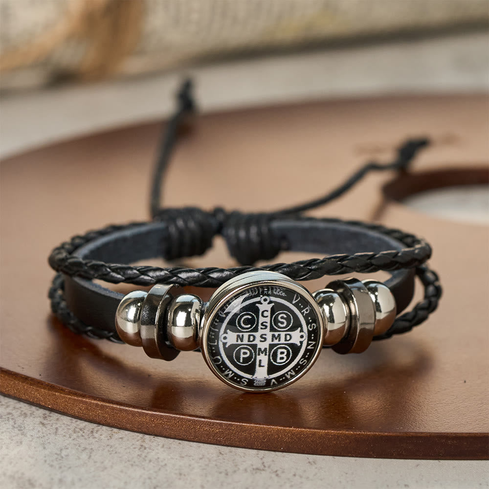 Multicolor Adjustable St. Benedict Bracelet: A Symbol Against Negativity and Fear