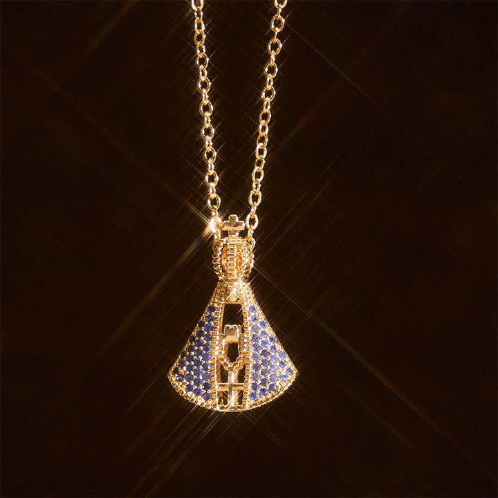 Classic Style Nossa Senhora Aparecida Divine Protection Pendant Necklace