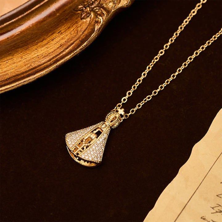 Classic Style Nossa Senhora Aparecida Divine Protection Pendant Necklace