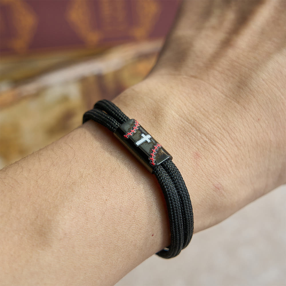 Cross Paracord Basketball Soccer Baseball Bracelet: Faith & Sport Companion