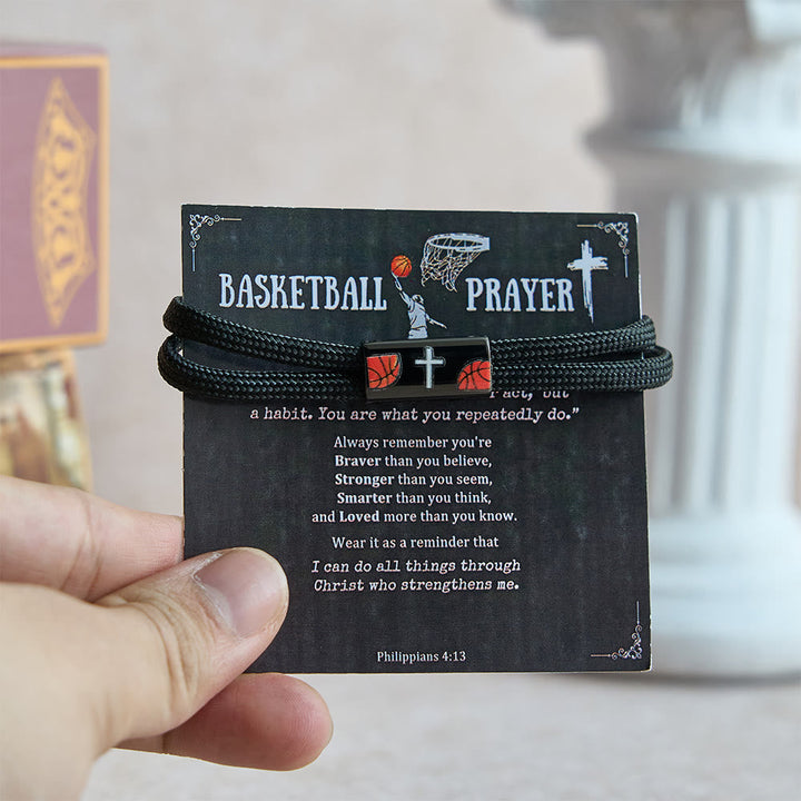 Cross Paracord Basketball Soccer Baseball Bracelet: Faith & Sport Companion
