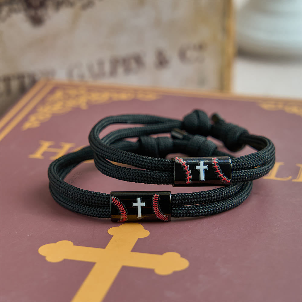 Cross Paracord Basketball Soccer Baseball Bracelet: Faith & Sport Companion