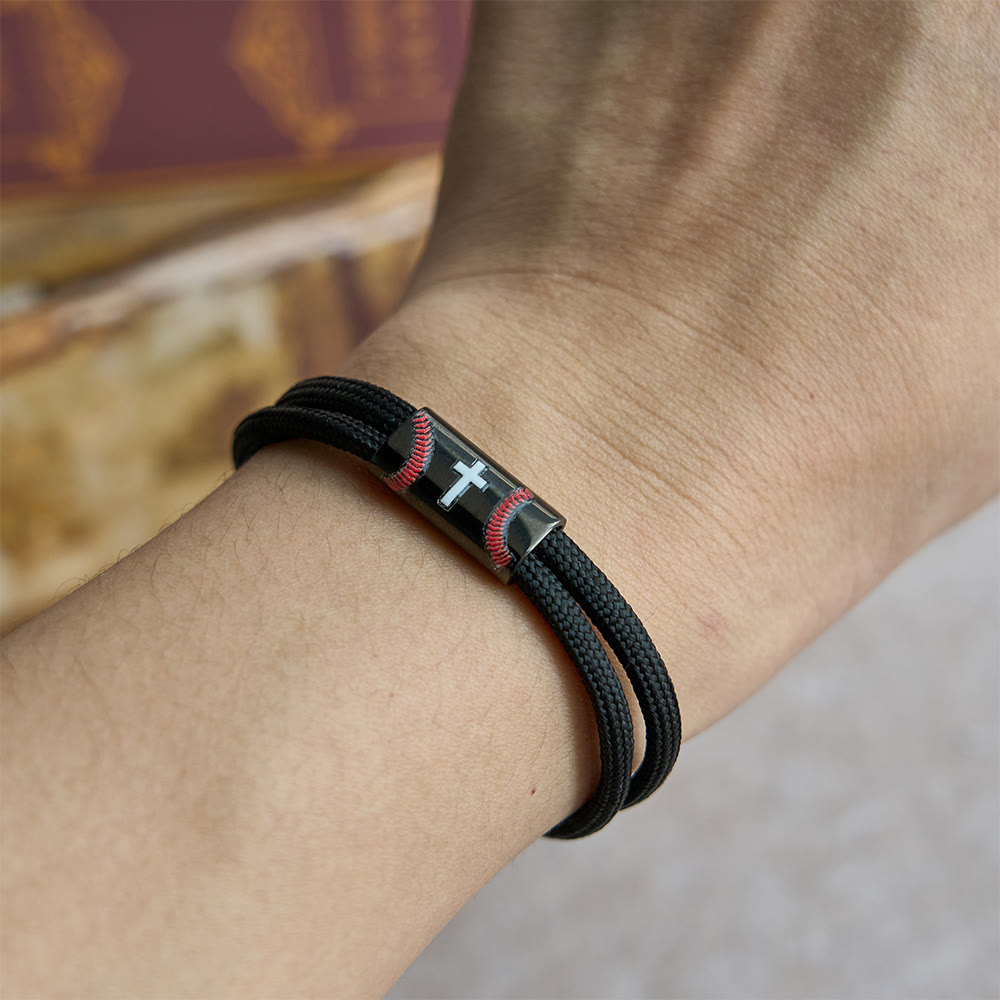 Cross Paracord Basketball Soccer Baseball Bracelet: Faith & Sport Companion