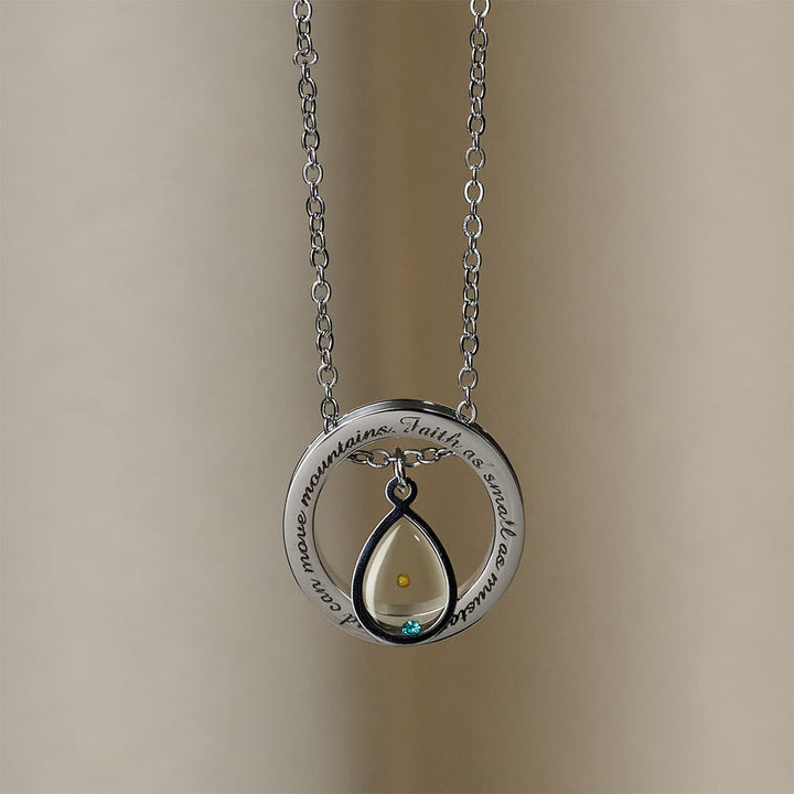 Faith As Mustard Seed Necklace: Varied Charms & Sacred Symbol for Daily Wear
