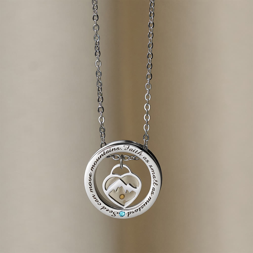 Faith As Mustard Seed Necklace: Varied Charms & Sacred Symbol for Daily Wear