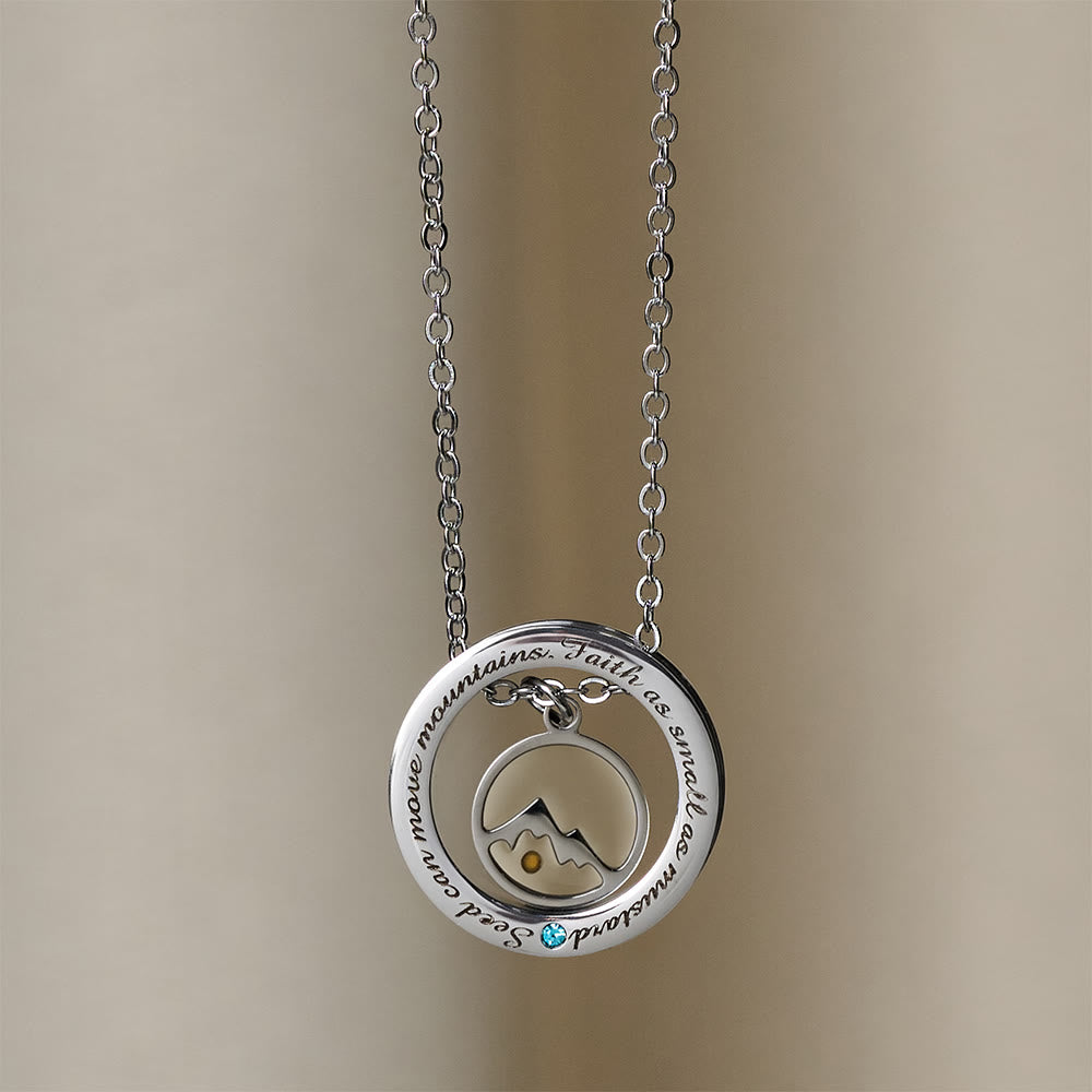 Faith As Mustard Seed Necklace: Varied Charms & Sacred Symbol for Daily Wear