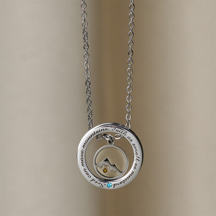 Faith As Mustard Seed Necklace: Varied Charms & Sacred Symbol for Daily Wear