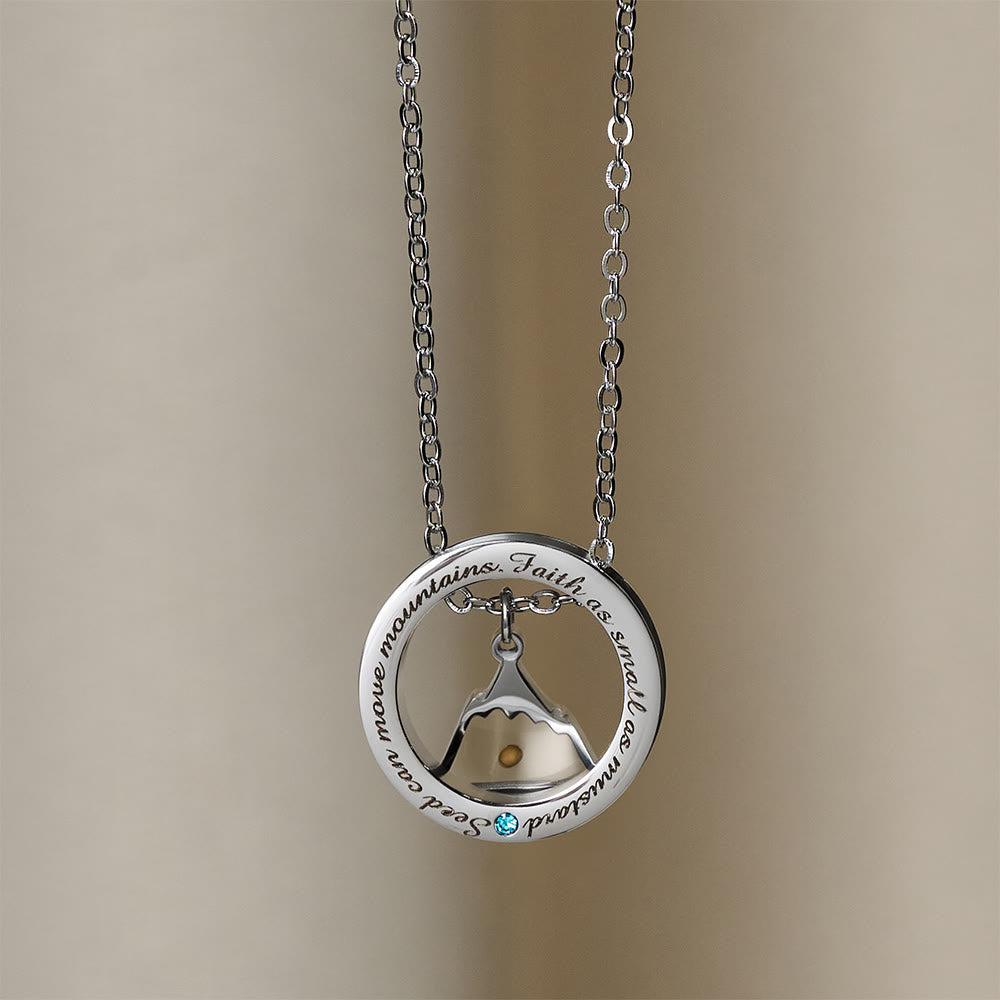 Faith As Mustard Seed Necklace: Varied Charms & Sacred Symbol for Daily Wear