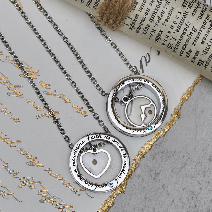 Faith As Mustard Seed Necklace: Varied Charms & Sacred Symbol for Daily Wear