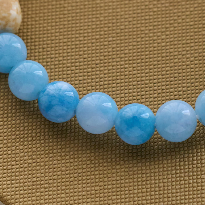 Blue Bead Polar Bear Handmade Cross Bracelet: Save Our Polar Bears