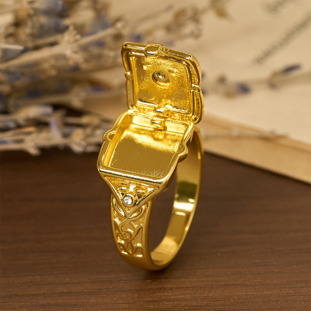 Locket Cross Ring: Devotion & Sacred Keepsake