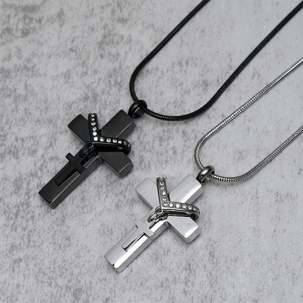 Detachable Inner Cross Necklace: Ground Your Faith in Love That Transcends