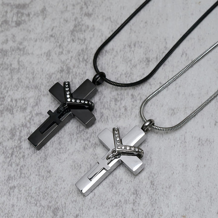 Detachable Inner Cross Necklace: Ground Your Faith in Love That Transcends