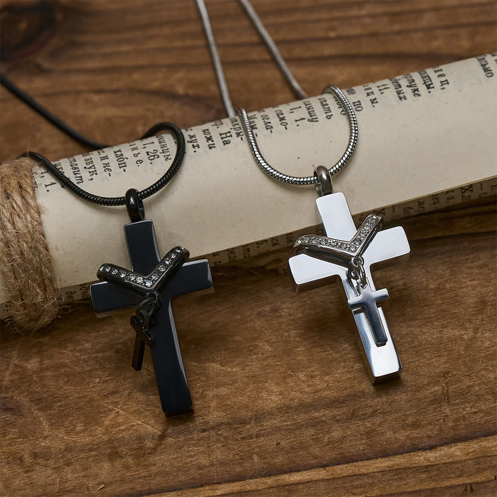 Detachable Inner Cross Necklace: Ground Your Faith in Love That Transcends