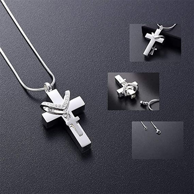 Detachable Inner Cross Necklace: Ground Your Faith in Love That Transcends