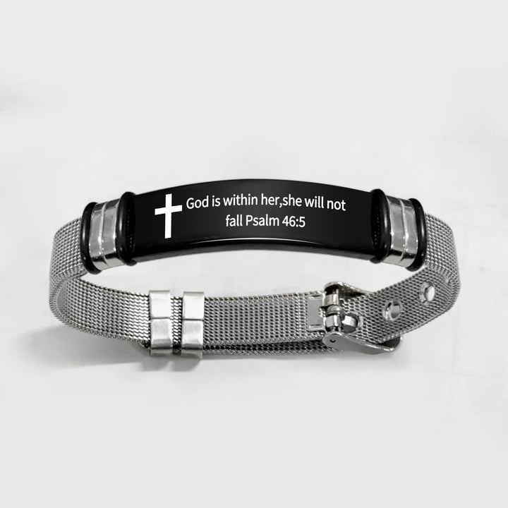 Multi - Styled Motivational Cross Bracelet with Bible Verses