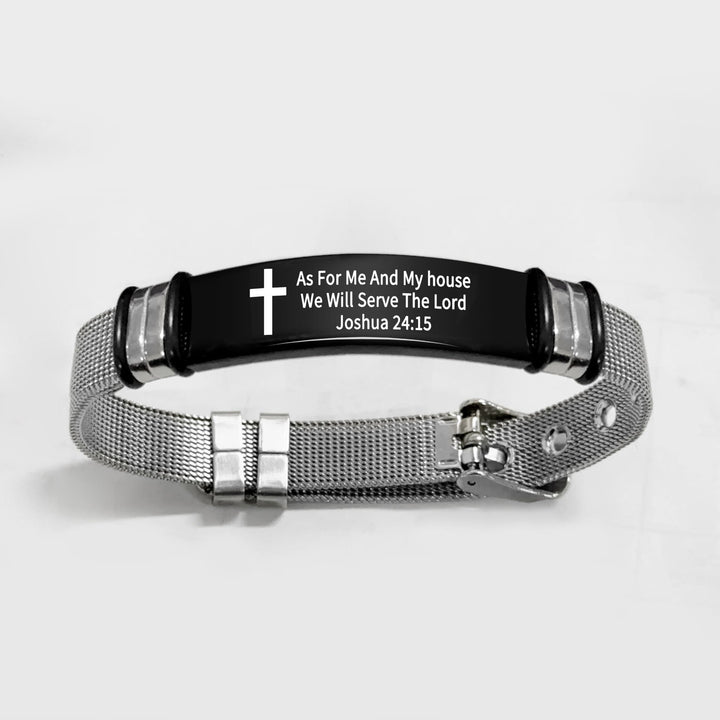 Multi - Styled Motivational Cross Bracelet with Bible Verses