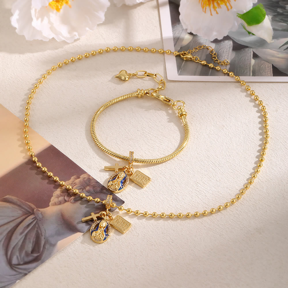 Our Lady of Grace Charm Jewelry Set: A Symbol of Timeless Devotion