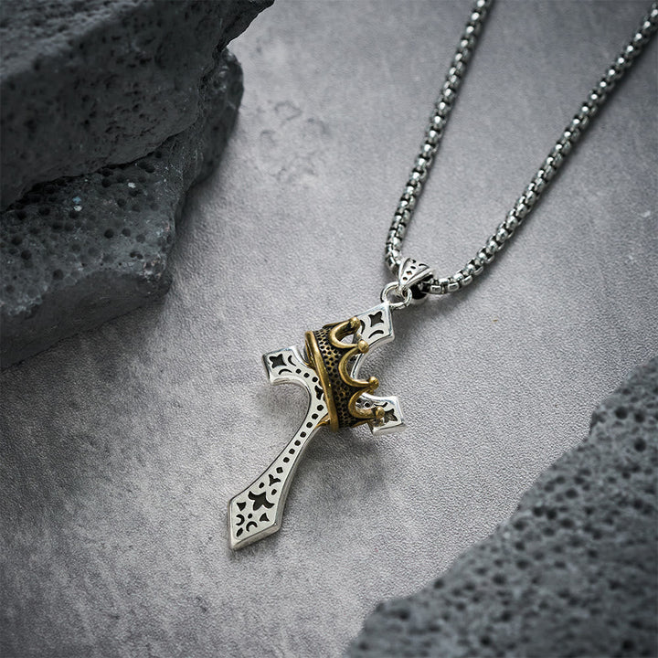 The Crown Cross Necklace Religion Jewelry