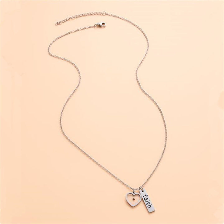 Heart & Tear Drop Mustard Seed Faith Necklace: A Symbol of Tiny yet Powerful Faith