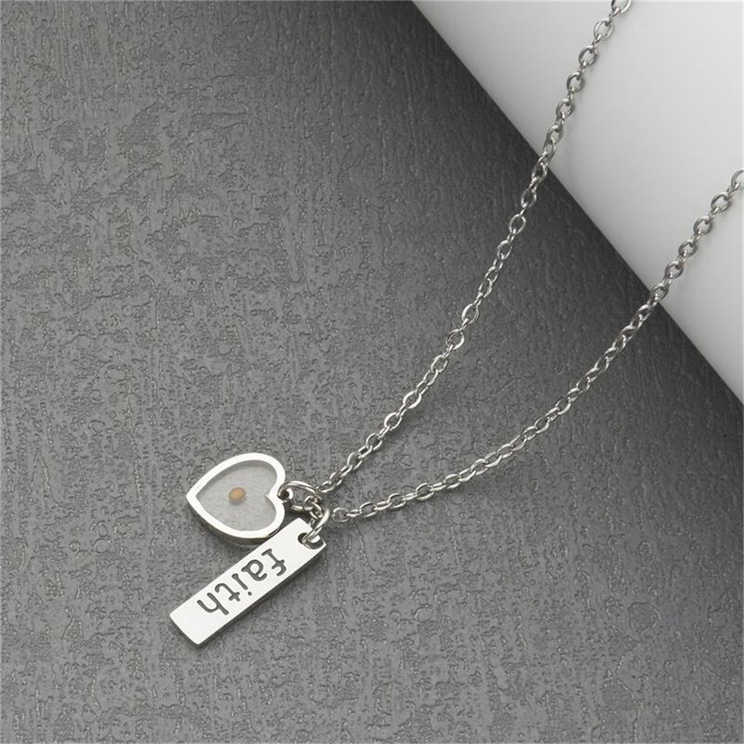 Heart & Tear Drop Mustard Seed Faith Necklace: A Symbol of Tiny yet Powerful Faith