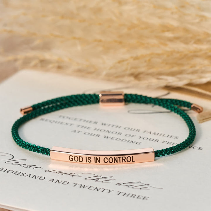 God Is in Control Faith Bracelet: A Symbol of Trust & Wedding Blessing