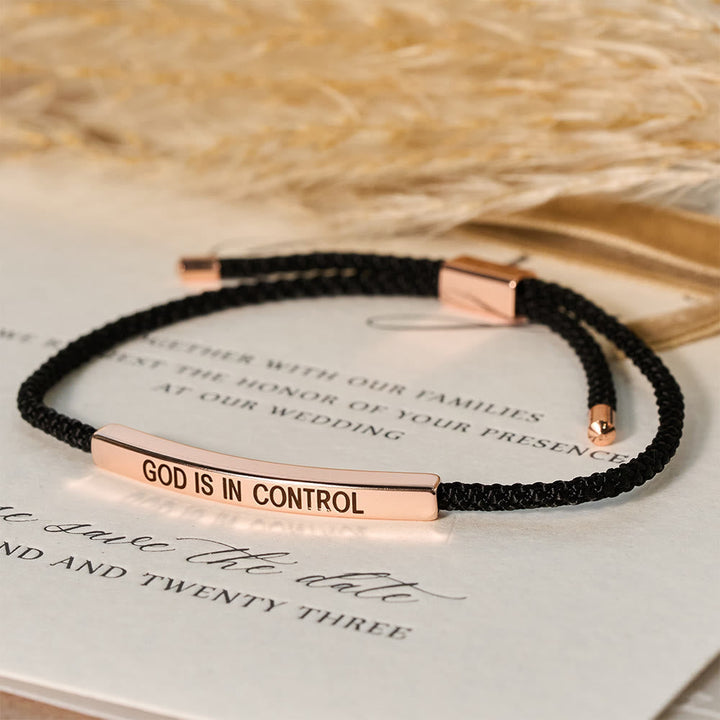 God Is in Control Faith Bracelet: A Symbol of Trust & Wedding Blessing