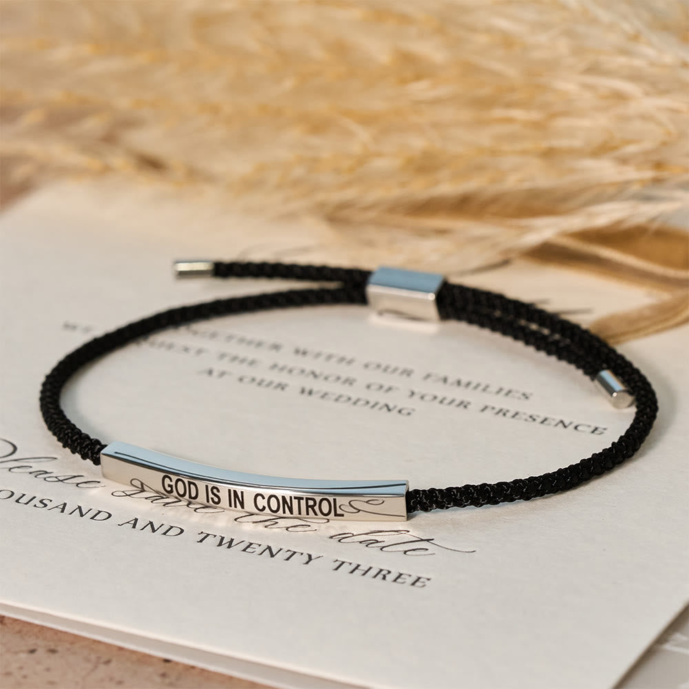God Is in Control Faith Bracelet: A Symbol of Trust & Wedding Blessing