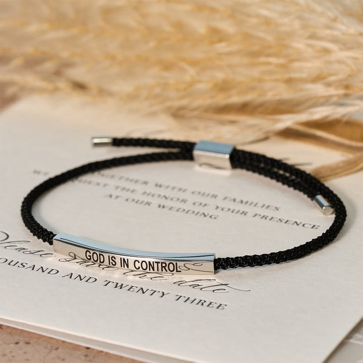 God Is in Control Faith Bracelet: A Symbol of Trust & Wedding Blessing