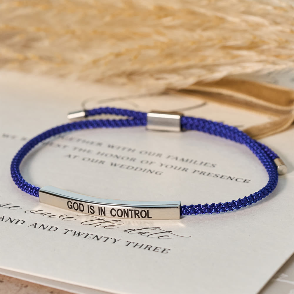 God Is in Control Faith Bracelet: A Symbol of Trust & Wedding Blessing