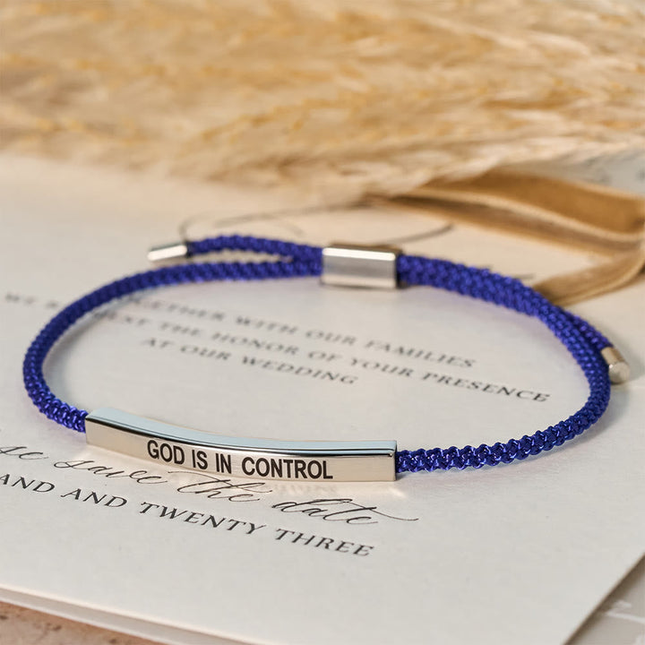 God Is in Control Faith Bracelet: A Symbol of Trust & Wedding Blessing